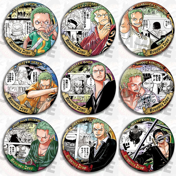 Zoro Anime Merchandise - Przypinka Broszka One Piece Zoro Anime