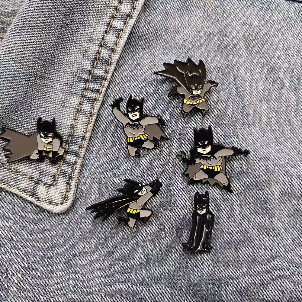 6 szt. broszek z motywem Batma – Anime Merchandise Wholesale recenzja i cena