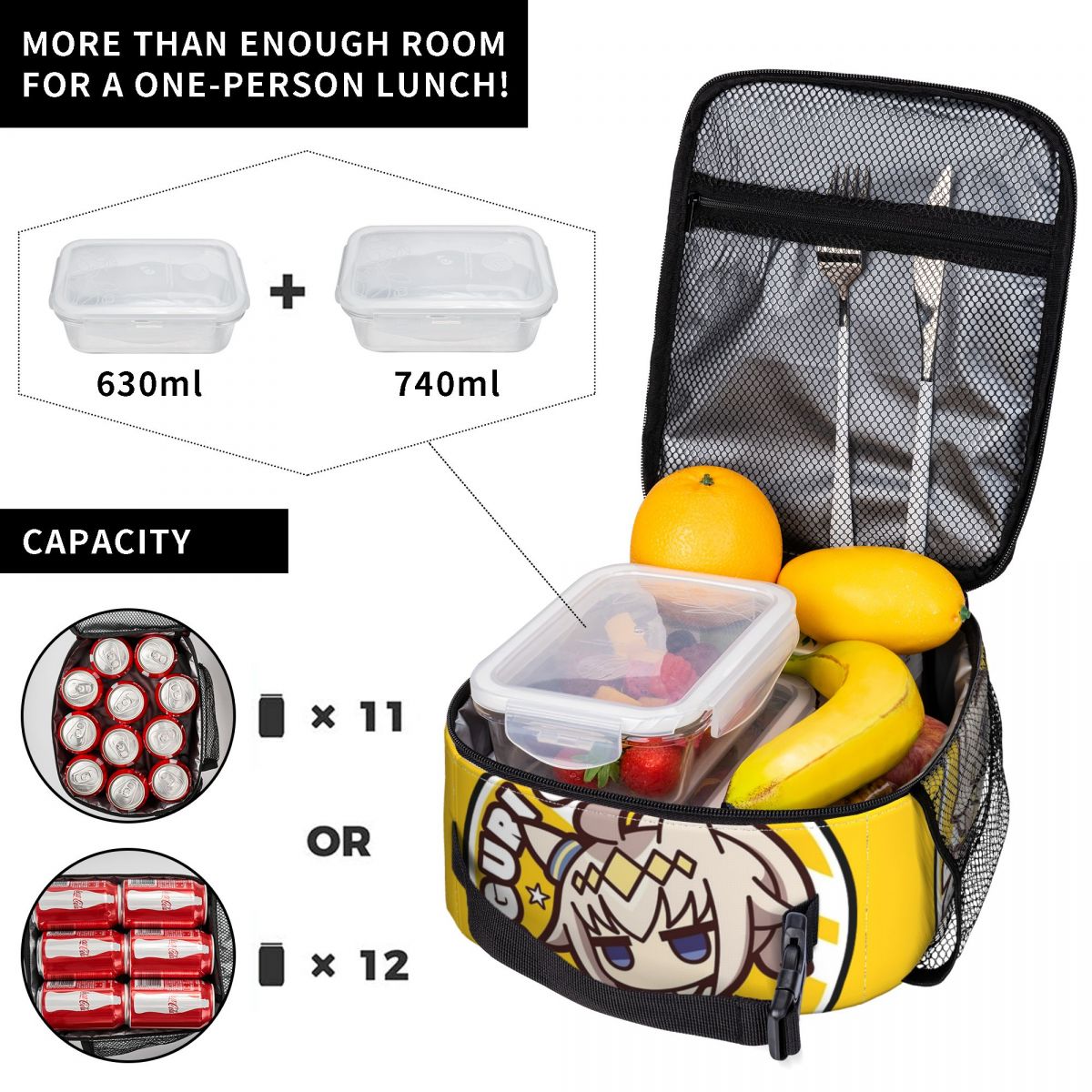 Torba na lunch z logo Oguri Ca – Anime Merchandise Logo recenzja i cena