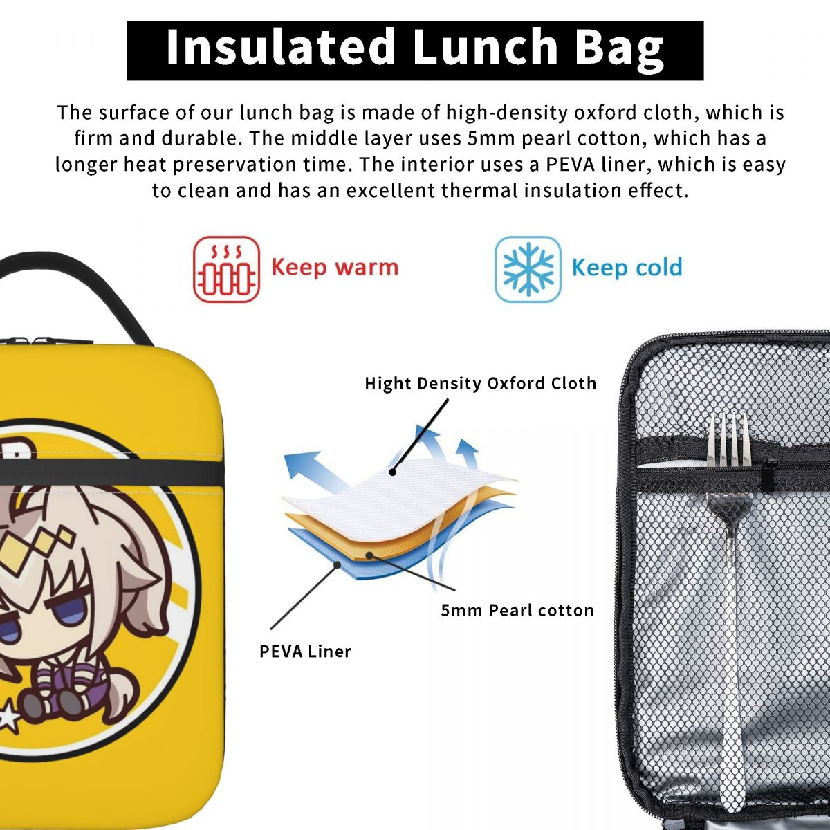 Torba na lunch z logo Oguri Ca – Anime Merchandise Logo recenzja i cena
