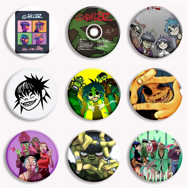 Gorillaz Rock Band Anime Soft  – Pin Button Badge recenzja i cena