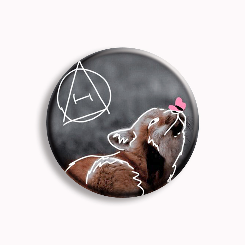 Therian Symbol Button Pin Fox  – Pin Button Badge recenzja i cena