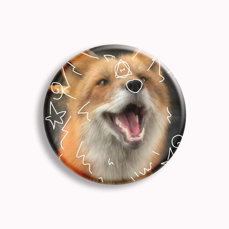 Therian Symbol Button Pin Fox  – Pin Button Badge recenzja i cena